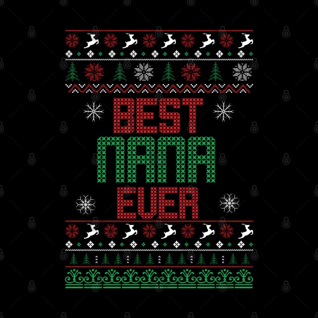 Best Nana EVER  ugly christmas sweater by MZeeDesigns