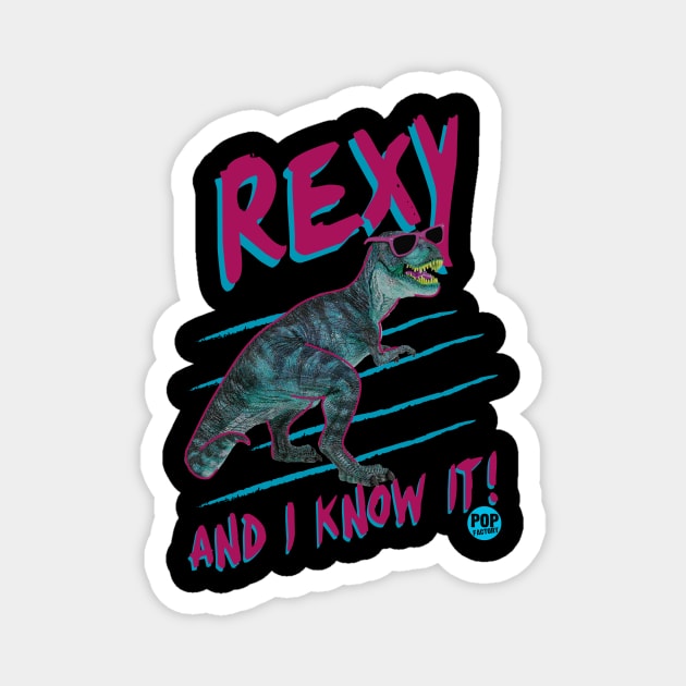 REXY AND KNOW IT Magnet by toddgoldmanart