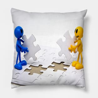 TEAMWORK Pop Art Pillow