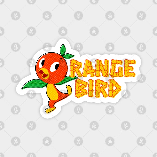 Vintage Orange Bird Magnet by NicksProps