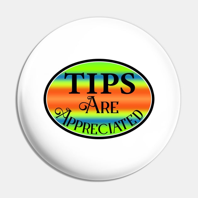 Tips are Appreciated Tip Bar Coffee Restaurant Pin by DD2019