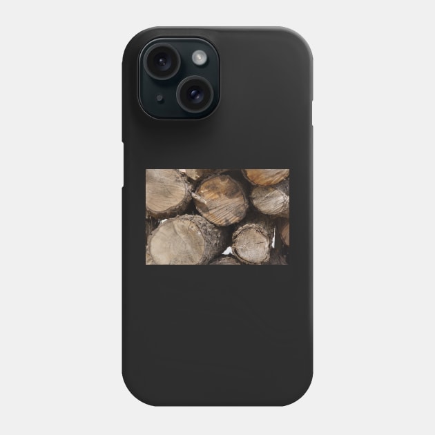 The Wood Pile Phone Case by MagpieSprings