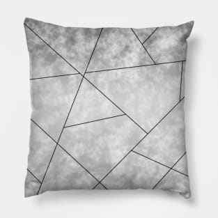 Stylish Silver/Grey Pattern Pillow