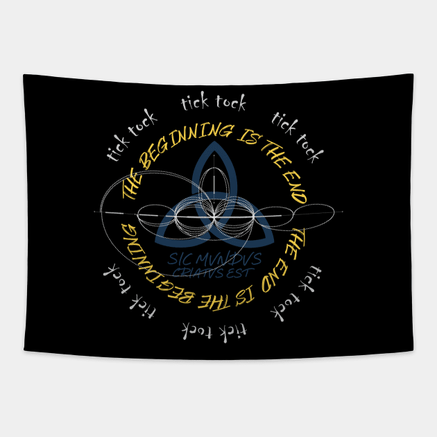 Dark Sic Mundus Tapestry by debonaart