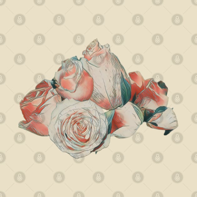 Vintage roses by FlossOrFi