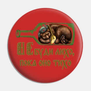 Don't Wake a Sleeping Bear Pin