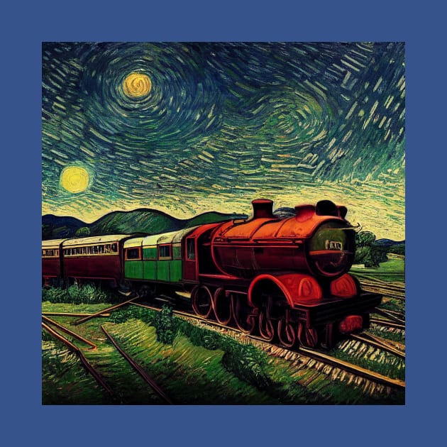 Starry Night Wizarding Express Train by Grassroots Green