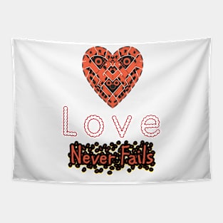 Love Never Fails Tapestry