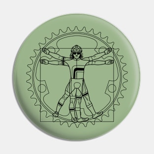 VITRUVIAN CYCLIST Pin