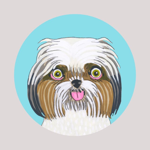 Shih Tzu Dog by jenniferdavisart