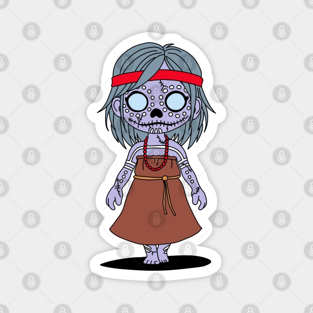 Cute Aboriginal Australian Zombie Magnet by H. R. Sinclair