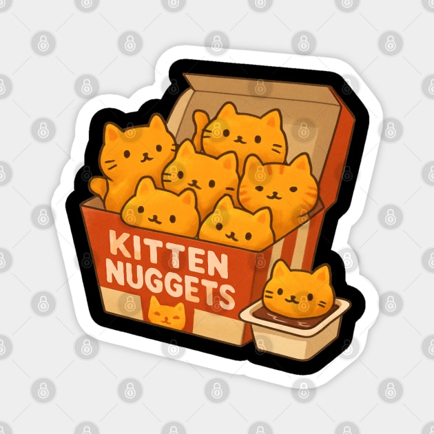 kitten-nuggets Magnet by Creatifly Graphic Tees