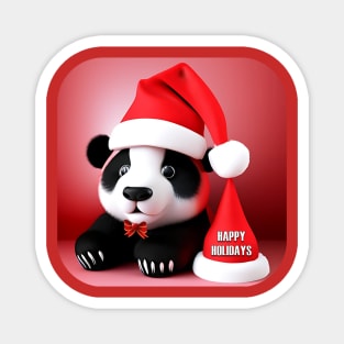 Santa Panda Magnet