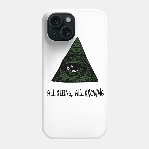 All Seeing, All Knowing Illuminati Phone Case by geearteee