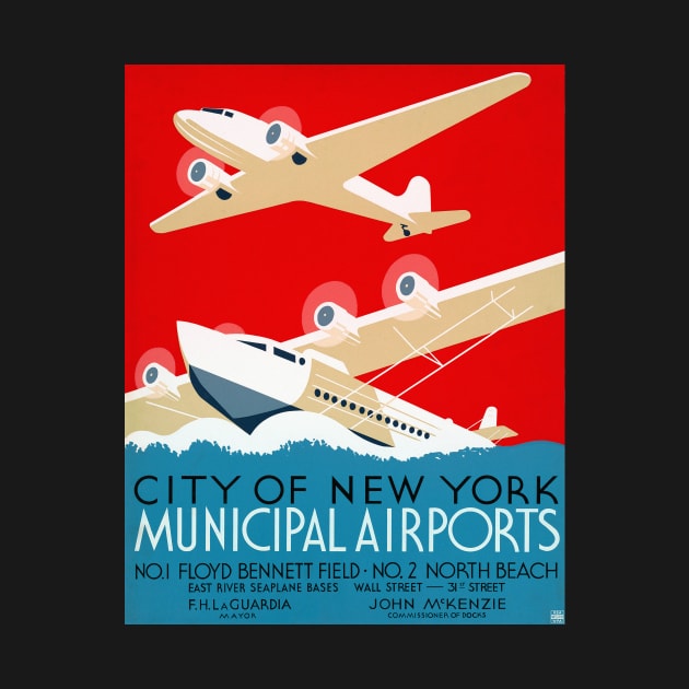 City of New York Municipal Airports, Floyd Bennett Field - North Beach by rocketshipretro