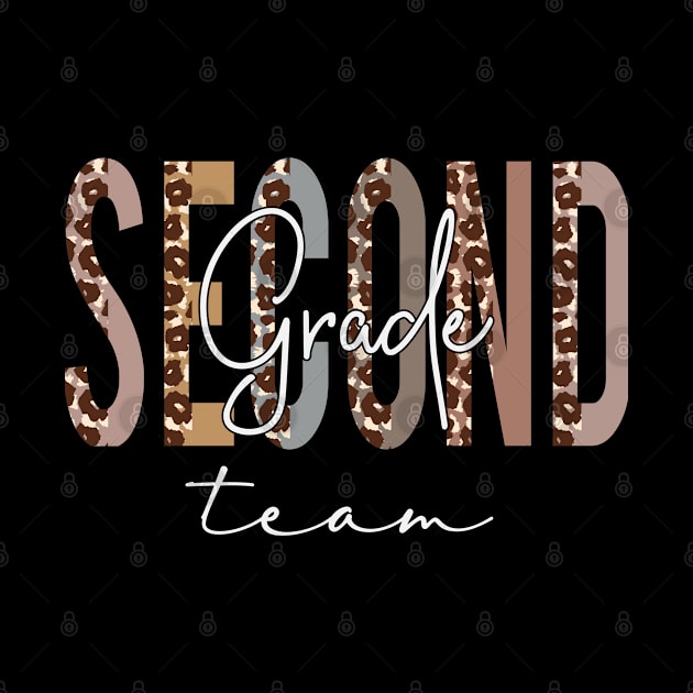 Second Grade Team Hello Back To School Appreciation Leopard by TeeaxArt