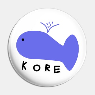 Jin Kore Whale Pin