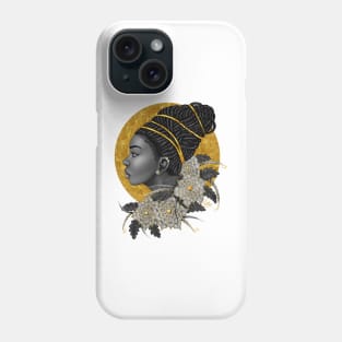 Golden | Beautiful Black Woman Art Phone Case