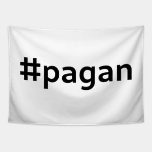 #pagan - black text Tapestry