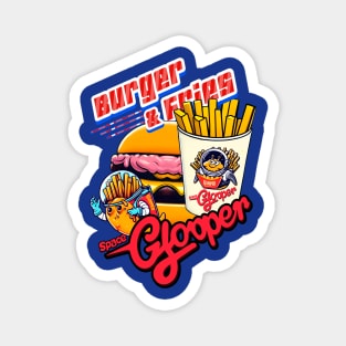 Space Glooper - Burger and Fries Magnet