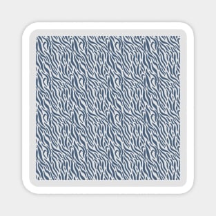 Blue Abstract Waves Magnet