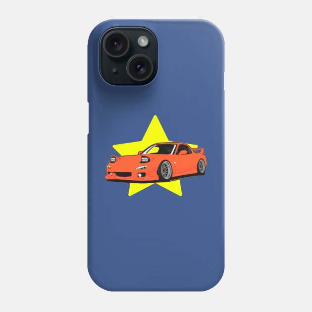 FD3s RX7 Phone Case by MOTOSHIFT