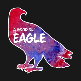 Eagle Critter - Watercolor Background T-Shirt