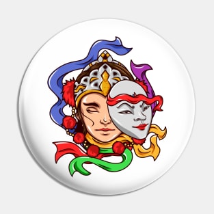 Masked Dancer Pin