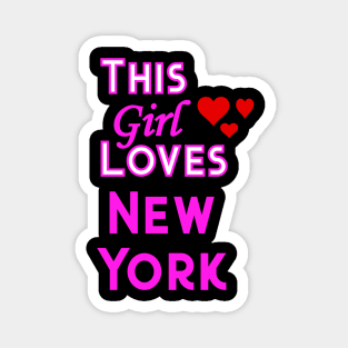 This Girl Loves New York Magnet