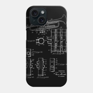 musical instrument Vintage Patent Drawing Phone Case