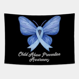 Child Abuse Prevention Awareness Month Blue Ribbon gift idea Tapestry