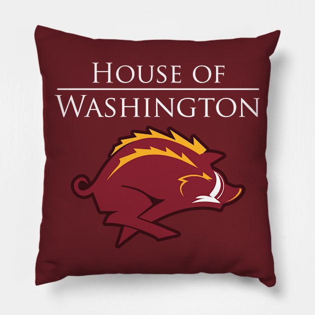 House of Washington Pillow by SteveOdesignz