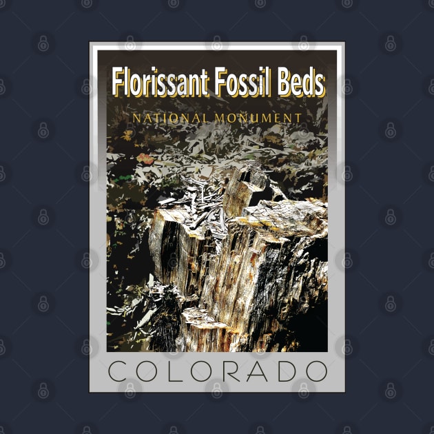 Florissant Fossil Beds Stamp by Northofthepines