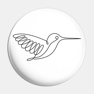 ST One Line Hummingbird Pin