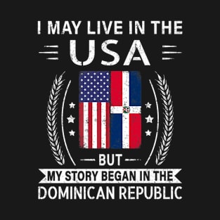 American Dominican Republic Flag T-Shirt