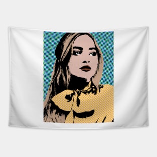 sabrina carpenter style pop art Tapestry