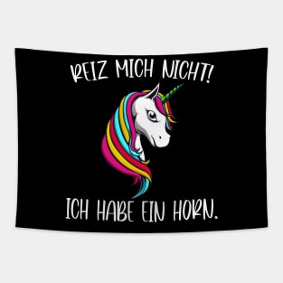 Reiz mich nicht Einhorn Tapestry