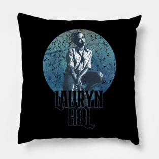Lauryn Hill Bootleg Distressed Pillow