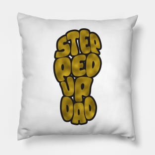 Step Dad Fathers Day Gifts - Gold Foil Pillow