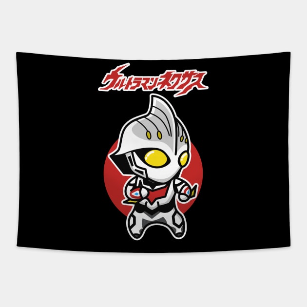 Ultraman Nexus Chibi Style Kawaii Tapestry by The Toku Verse