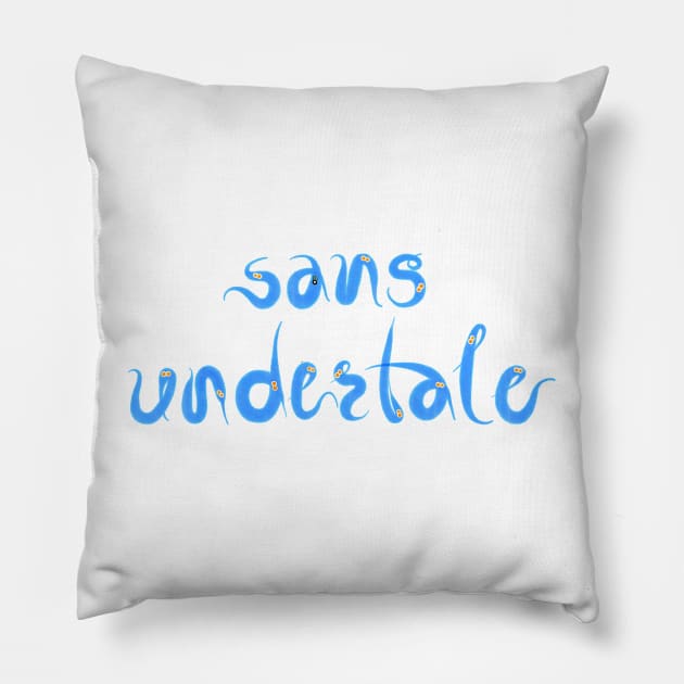 sans undertale Pillow by le_onionboi