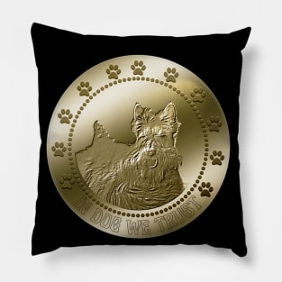 Scottish Terrier Coin Scottie Dog Pillow