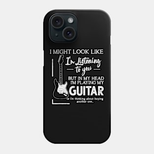 Playing my guitar Phone Case