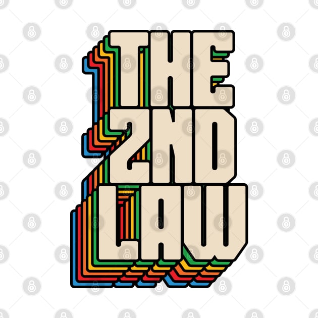 The 2nd Law // Shadow Vintage Typography by WatercolArt