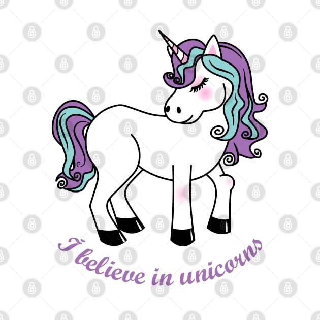 I believe in unicorns by Pendientera