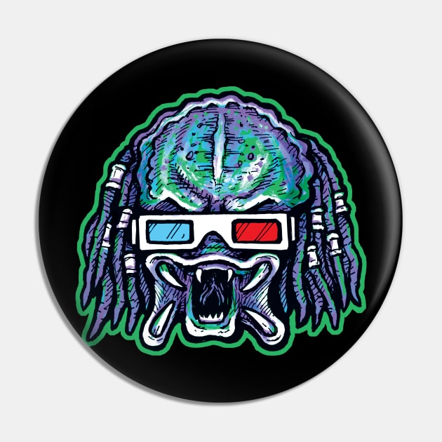 Predator 3D Pin by BradAlbright