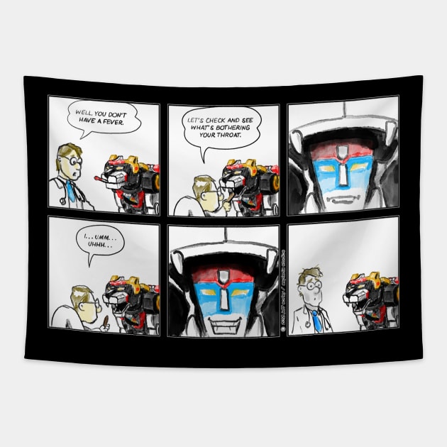 Asplenia Studios" Voltron Sore Throat Tapestry by AspleniaStudios