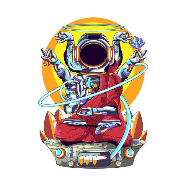 Astronaut Buddha by Misfit04