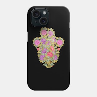 Peony flowers like popcorn - Puple colored Phone Case