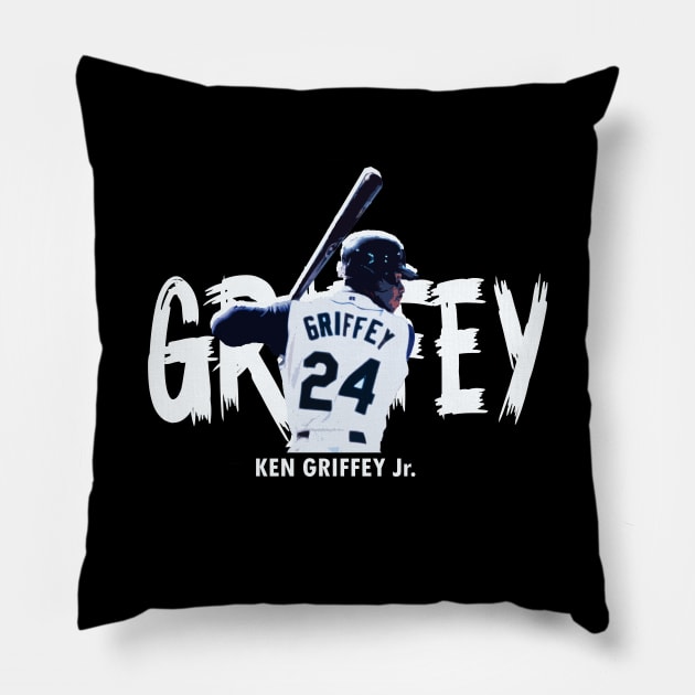 ken griffey jr baseball Pillow by HighRollers NFT